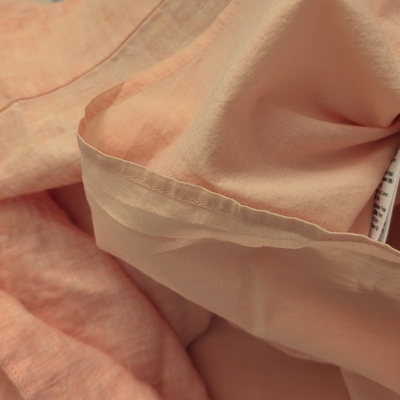 J.Crew Light Pink Coral Tunic Linen Shift Dress Size Small - Picture 7 of 10